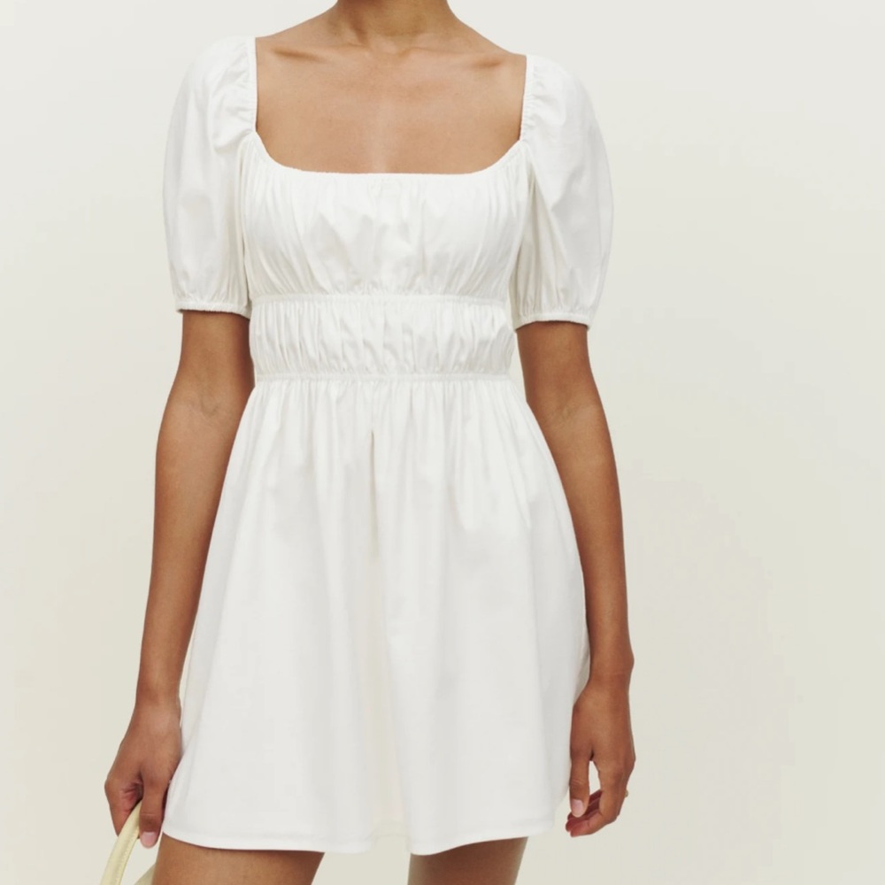 Reformation Woods White Mini Dress